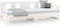 vidaXL - Slaapbank - uitschuifbaar - massief - grenenhout - wit - 2x(90x200) - cm