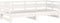 vidaXL - Slaapbank - uitschuifbaar - massief - grenenhout - wit - 2x(90x200) - cm