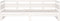 vidaXL - Slaapbank - uitschuifbaar - massief - grenenhout - wit - 2x(90x200) - cm