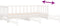 vidaXL - Slaapbank - uitschuifbaar - massief - grenenhout - wit - 2x(90x190) - cm