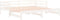 vidaXL - Slaapbank - uitschuifbaar - massief - grenenhout - wit - 2x(90x190) - cm