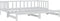 vidaXL - Slaapbank - uitschuifbaar - massief - grenenhout - wit - 2x(90x200) - cm