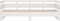 vidaXL - Slaapbank - uitschuifbaar - massief - grenenhout - wit - 2x(80x200) - cm