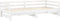 vidaXL - Slaapbank - uitschuifbaar - massief - grenenhout - wit - 2x(90x200) - cm