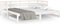 vidaXL - Slaapbank - uitschuifbaar - massief - grenenhout - wit - 2x(80x200) - cm