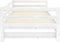 vidaXL - Slaapbank - uitschuifbaar - massief - grenenhout - wit - 2x(90x200) - cm