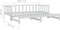 vidaXL - Slaapbank - uitschuifbaar - massief - grenenhout - wit - 2x(90x200) - cm