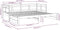 vidaXL - Slaapbank - uitschuifbaar - massief - grenenhout - wit - 2x(80x200) - cm