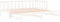 vidaXL - Slaapbank - uitschuifbaar - massief - grenenhout - wit - 2x(90x190) - cm
