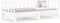 vidaXL - Slaapbank - uitschuifbaar - massief - grenenhout - wit - 2x(90x190) - cm