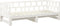 vidaXL - Slaapbank - uitschuifbaar - massief - grenenhout - wit - 2x(90x200) - cm
