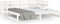 vidaXL - Slaapbank - uitschuifbaar - massief - grenenhout - wit - 2x(90x190) - cm