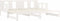 vidaXL - Slaapbank - uitschuifbaar - massief - grenenhout - wit - 2x(90x190) - cm