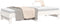 vidaXL - Slaapbank - uitschuifbaar - massief - grenenhout - wit - 2x(90x200) - cm