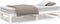 vidaXL - Slaapbank - uitschuifbaar - massief - grenenhout - wit - 2x(90x190) - cm
