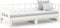 vidaXL - Slaapbank - uitschuifbaar - massief - grenenhout - wit - 2x(90x200) - cm