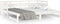vidaXL - Slaapbank - uitschuifbaar - massief - grenenhout - wit - 2x(90x200) - cm