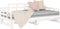 vidaXL - Slaapbank - uitschuifbaar - massief - grenenhout - wit - 2x(90x200) - cm
