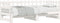 vidaXL - Slaapbank - uitschuifbaar - massief - grenenhout - wit - 2x(90x190) - cm