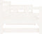 vidaXL - Slaapbank - uitschuifbaar - massief - grenenhout - wit - 2x(90x200) - cm