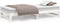 vidaXL - Slaapbank - uitschuifbaar - massief - grenenhout - wit - 2x(90x200) - cm