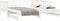 vidaXL - Slaapbank - uitschuifbaar - massief - grenenhout - wit - 2x(90x200) - cm