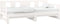 vidaXL - Slaapbank - uitschuifbaar - massief - grenenhout - wit - 2x(90x190) - cm