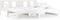 vidaXL - Slaapbank - uitschuifbaar - massief - grenenhout - wit - 2x(90x200) - cm