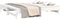 vidaXL - Slaapbank - uitschuifbaar - massief - grenenhout - wit - 2x(90x200) - cm