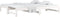 vidaXL - Slaapbank - uitschuifbaar - massief - grenenhout - wit - 2x(90x190) - cm