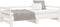 vidaXL - Slaapbank - uitschuifbaar - massief - grenenhout - wit - 2x(90x200) - cm