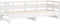 vidaXL - Slaapbank - uitschuifbaar - massief - grenenhout - wit - 2x(90x190) - cm