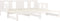 vidaXL - Slaapbank - uitschuifbaar - massief - grenenhout - wit - 2x(80x200) - cm