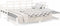 vidaXL - Slaapbank - uitschuifbaar - massief - grenenhout - wit - 2x(90x200) - cm