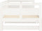 vidaXL - Slaapbank - uitschuifbaar - massief - grenenhout - wit - 2x(80x200) - cm