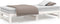vidaXL - Slaapbank - uitschuifbaar - massief - grenenhout - wit - 2x(75x190) - cm