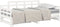 vidaXL - Slaapbank - uitschuifbaar - massief - grenenhout - wit - 2x(80x200) - cm