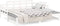vidaXL - Slaapbank - uitschuifbaar - massief - grenenhout - wit - 2x(90x190) - cm