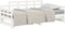 vidaXL - Slaapbank - uitschuifbaar - massief - grenenhout - wit - 2x(90x200) - cm