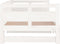 vidaXL - Slaapbank - uitschuifbaar - massief - grenenhout - wit - 2x(80x200) - cm