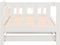 vidaXL - Slaapbank - uitschuifbaar - massief - grenenhout - wit - 2x(90x190) - cm