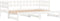 vidaXL - Slaapbank - uitschuifbaar - massief - grenenhout - wit - 2x(90x200) - cm