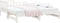 vidaXL - Slaapbank - uitschuifbaar - massief - grenenhout - wit - 2x(90x200) - cm