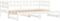 vidaXL - Slaapbank - uitschuifbaar - massief - grenenhout - wit - 2x(90x190) - cm