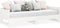 vidaXL - Slaapbank - uitschuifbaar - massief - grenenhout - wit - 2x(80x200) - cm