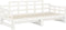 vidaXL - Slaapbank - uitschuifbaar - massief - grenenhout - wit - 2x(90x200) - cm