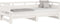 vidaXL - Slaapbank - uitschuifbaar - massief - grenenhout - wit - 2x(80x200) - cm