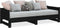 vidaXL - Slaapbank - uitschuifbaar - massief - grenenhout - zwart - 2x(90x190) - cm