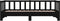 vidaXL - Slaapbank - uitschuifbaar - massief - grenenhout - zwart - 2x(90x190) - cm