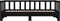 vidaXL - Slaapbank - uitschuifbaar - massief - grenenhout - zwart - 2x(90x190) - cm